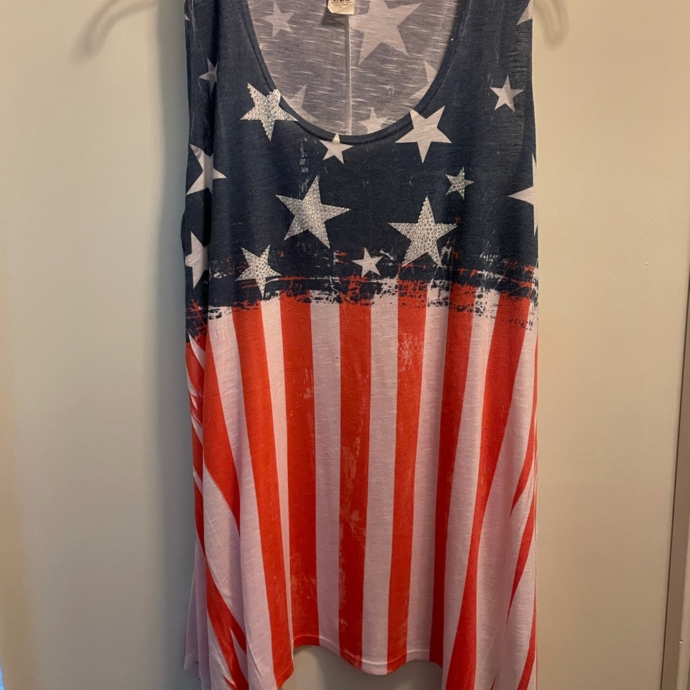 Patriotic Stars & Stripes Tank Top